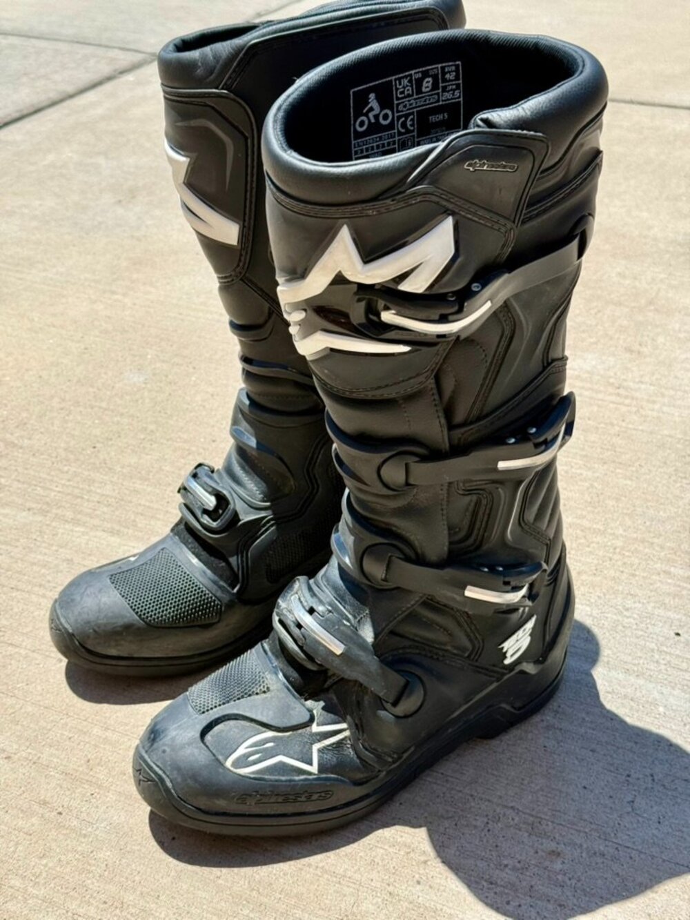 Alpinestars Tech 5 MX Boots – Size 8 US